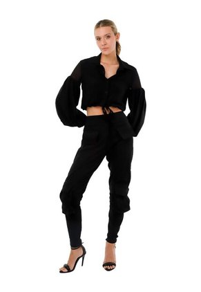 Camisa Enchanted Negro Mercedes Campuzano