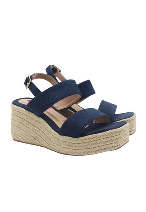 Spadrilla Plataforma Victoria Azul Oscuro Mercedes Campuzano