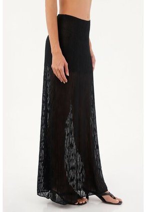 Falda Larga Lebon Negro Mercedes Campuzano