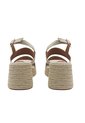 Spadrilla Plataforma Victoria Beige Mercedes Campuzano de Mercedes Campuzano