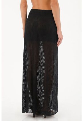 Falda Larga Lebon Negro Mercedes Campuzano