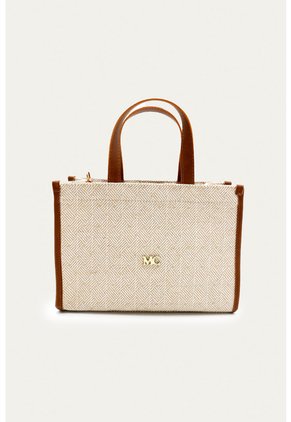 Cartera Frida Beige Mercedes Campuzano