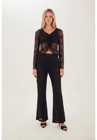 Pantalon Sun Negro Mercedes Campuzano Mercedes Campuzano