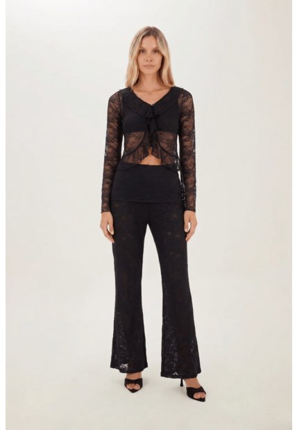 Pantalon Sun Negro Mercedes Campuzano