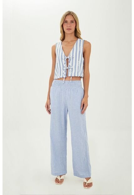 Pantalon Anastasia Azul Mercedes Campuzano