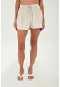 Short Fiora Beige Mercedes Campuzano de Mercedes Campuzano