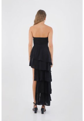Vestido Largo Brooke Negro Mercedes Campuzano