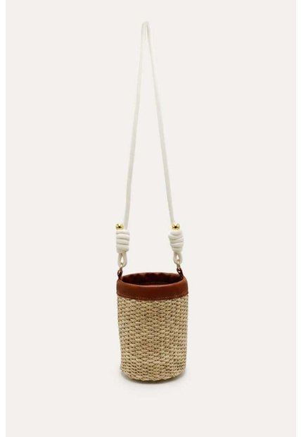 Bandolera Aymara Beige Mercedes Campuzano