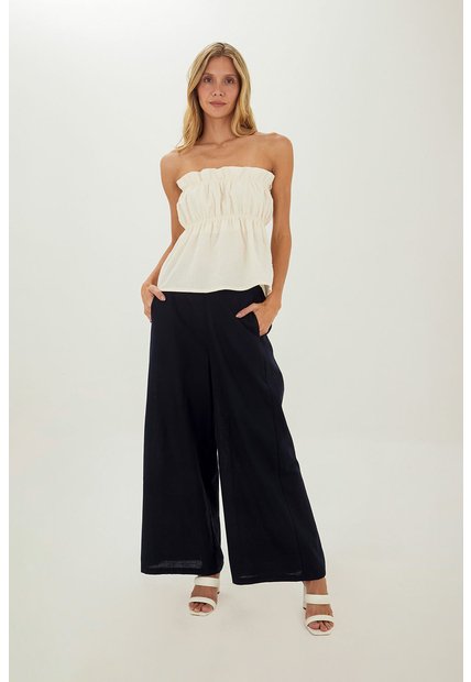 Pantalon Colette Azul Oscuro Mercedes Campuzano