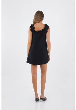 Vestido Corto Deena Negro Mercedes Campuzano