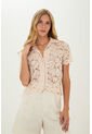 Camisa Steph Beige Mercedes Campuzano de Mercedes Campuzano