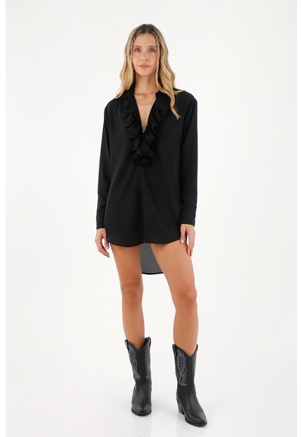 Camisa Freedom  Negro Mercedes Campuzano