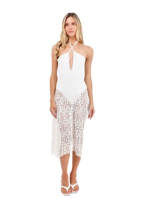 Falda Larga Palomino Marfil Mercedes Campuzano