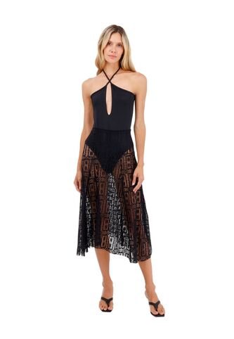 Falda Larga Palomino Negro Mercedes Campuzano Mercedes Campuzano