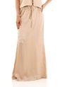 Falda Larga Brigitte Beige Mercedes Campuzano de Mercedes Campuzano