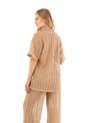 Camisa  Harlow Toupe Mercedes Campuzano de Mercedes Campuzano