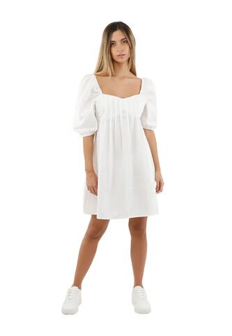 Vestido Corto Sunrise Marfil Mercedes Campuzano Mercedes Campuzano