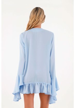 Camisa Aurea  Azul Claro Mercedes Campuzano