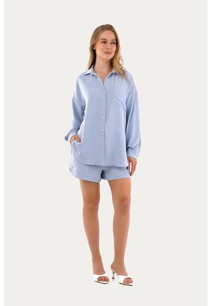 Short Olivia Azul Claro Mercedes Campuzano