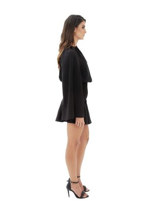 Vestido Corto Shine On Negro Mercedes Campuzano