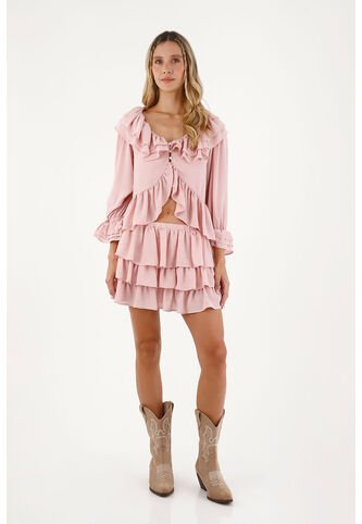 Camisa Libertad  Rosado Mercedes Campuzano Mercedes Campuzano