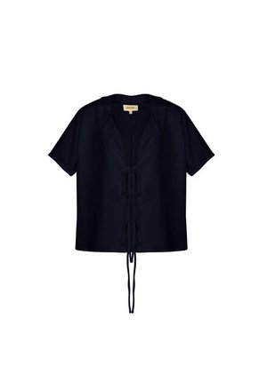 Camisa Cabo Azul Oscuro Mercedes Campuzano