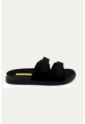 Sandalia Plana Vibe Negra Mercedes Campuzano