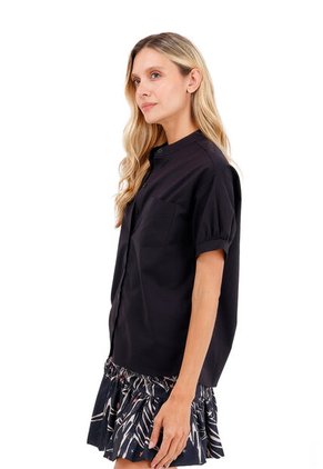 Camisa Palma Negro Mercedes Campuzano