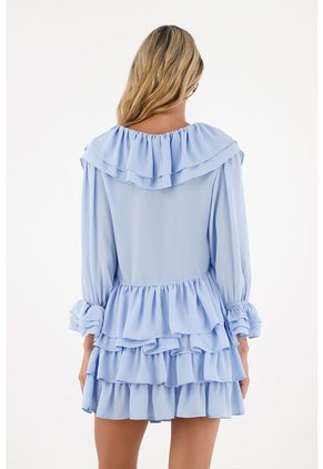 Camisa Libertad Azul Claro Mercedes Campuzano