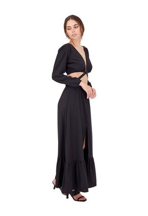 Vestido Largo Reverie Negro Mercedes Campuzano