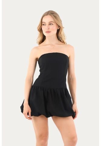 Vestido Corto Micaela Negro Mercedes Campuzano Mercedes Campuzano