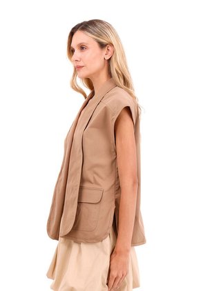 Chaleco Journey Toupe Mercedes Campuzano