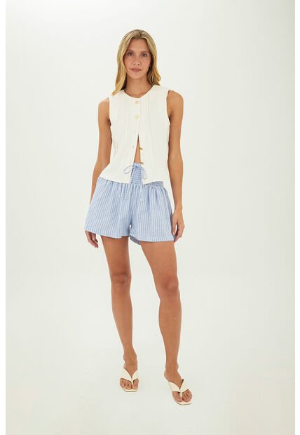 Short Fiora Azul Mercedes Campuzano