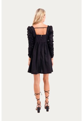 Vestido Corto Ocean Negro Mercedes Campuzano