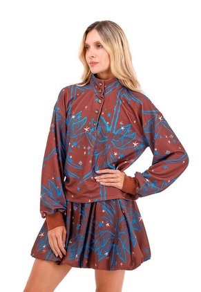 Buzo Edén Palmeras Terracota Mercedes Campuzano