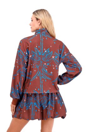 Buzo Edén Palmeras Terracota Mercedes Campuzano