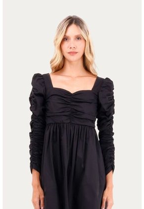 Vestido Corto Ocean Negro Mercedes Campuzano