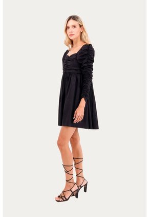 Vestido Corto Ocean Negro Mercedes Campuzano