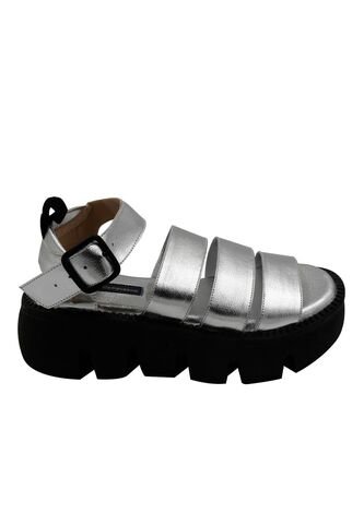 Sandalia Plataforma Harmony Plata Mercedes Campuzano Mercedes Campuzano