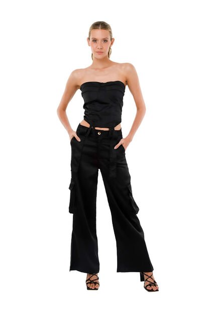 Pantalon Sossana Negro Mercedes Campuzano