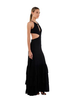 Vestido Largo Rue Negro Mercedes Campuzano