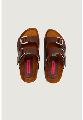 Sandalia Plana Emilia Moca Mercedes Campuzano