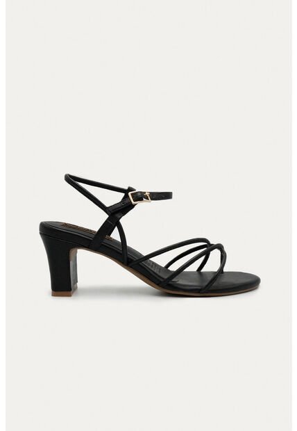 Sandalia Tacon Aira Negro Mercedes Campuzano