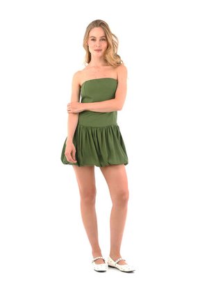 Vestido Corto Freya Verde Mercedes Campuzano
