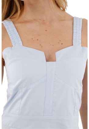 Vestido Corto Dannia Azul Claro Mercedes Campuzano