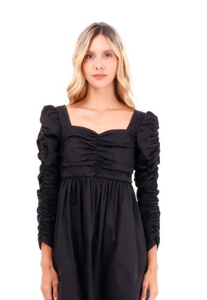 Vestido Corto Ocean Negro Mercedes Campuzano