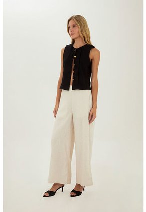Pantalon Colette Beige Mercedes Campuzano