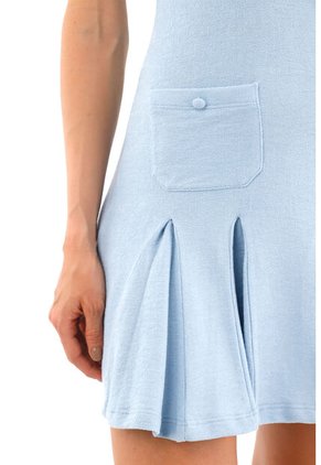 Vestido Corto Amelie Azul Claro Mercedes Campuzano