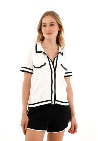 Camisa Tejida Cira Beige Mercedes Campuzano Mercedes Campuzano