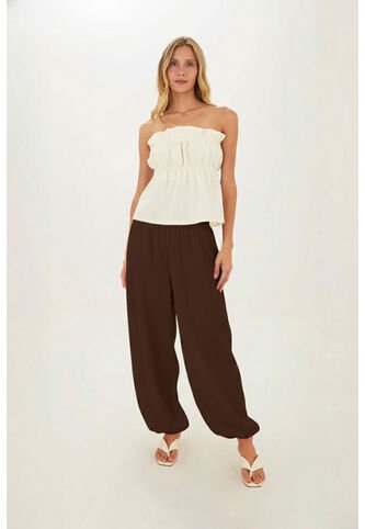 Pantalon Astra Cafe Mercedes Campuzano Mercedes Campuzano